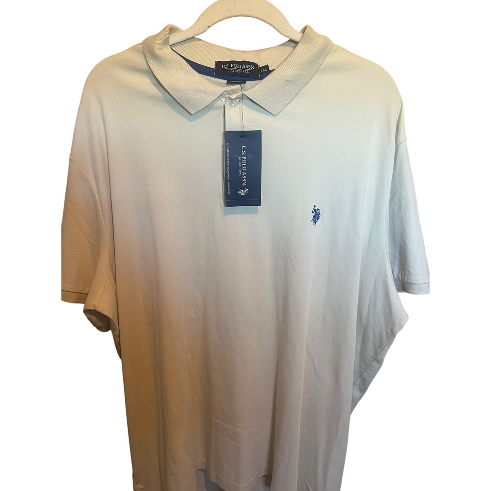 U.S. Polo Assn. Luxury Feel Polo Shirt Mens XXL Short Sleeve New‎